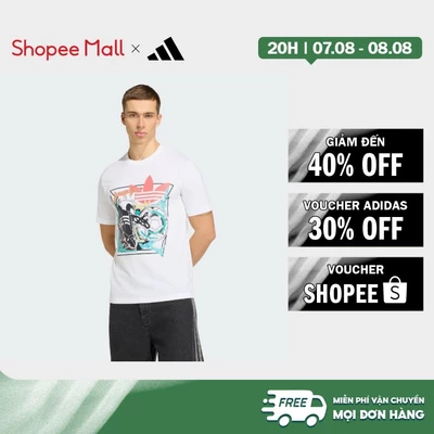 [Duy nhất 8.8 - VOUCHER 30%]adidas Phong cách sống Áo Thun Archive Anime Football Graphic Nam trắng KD3826