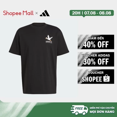 [Duy nhất 8.8 - VOUCHER 30%]adidas Phong cách sống Áo Thun Graphic Duckies adidas Adventure Nam Đen HZ1148