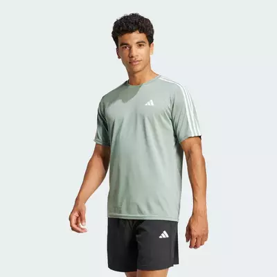adidas Gym & Training Train Essentials 3-Stripes Training Tee Men Green JC5397