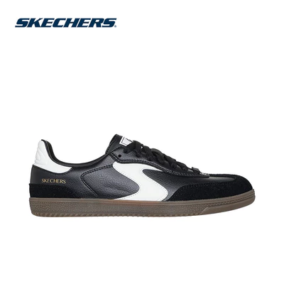 Giày Thể Thao Nữ Skechers Court Classics Hotshot Kickstart-185410-BKW Air-Cooled Memory Foam
