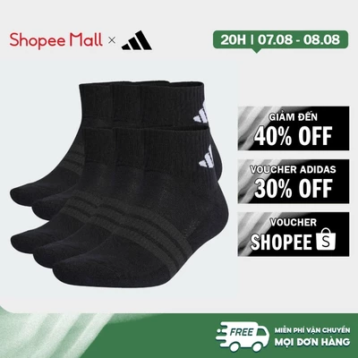 [Duy nhất 8.8 - VOUCHER 30%]adidas Lifestyle Cushioned Essentials Ankle Socks 6 Pair Pack Unisex Black KE5496