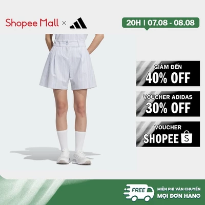 [Duy nhất 8.8 - VOUCHER 30%]adidas Đánh gôn Quần Short Vải Sọc Nhăn 6 Inch Nữ Màu xanh da trời JF4576
