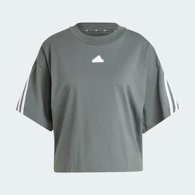 adidas Lifestyle Future Icons 3-Stripes Tee Women Grey IV5267