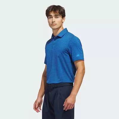 adidas Golf PERFORMANCE TWO-COLOUR STRIPE POLO SHIRT Men Blue JY5432