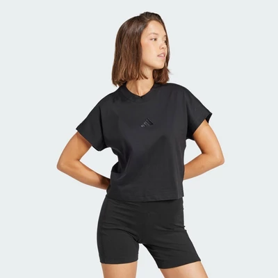 adidas Phong cách sống Áo Thun ALL SZN Nữ Đen JJ1235