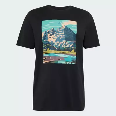 adidas Hiking TERREX NATURE AWAITS GRAPHIC T-SHIRT Men Black IA4388
