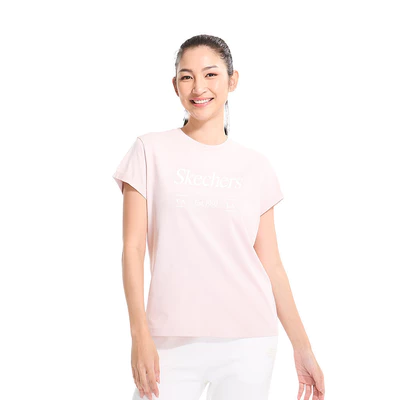 Áo Thun Tay Ngắn Nữ Skechers LifestylePhysicalAcademiaCollectionIconic Short Sleeve Tee-SL125W014-03PF Online Sale