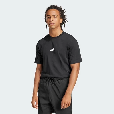 adidas Phong cách sống Áo Thun Single Jersey Logo Nhỏ Essentials Nam Đen JE9024