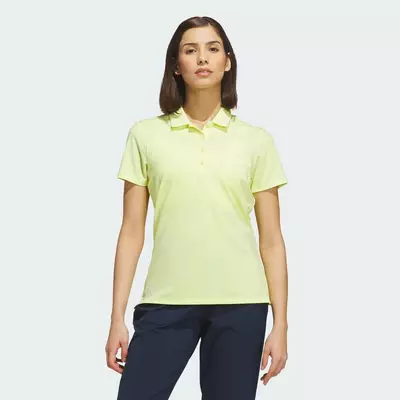 adidas Đánh gôn Áo Polo Trơn Ngắn Tay Ultimate365 Nữ Màu vàng KG1463