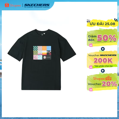 Áo Thun Tay Ngắn Unisex Skechers Demon Slayer Short Sleeve Tee - SL325U527-0018