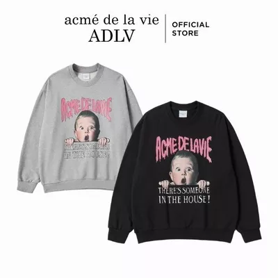 Áo Nỉ Halloween Scream Boy dáng oversized Đen/Muối tiêu - Hàng chính hãng