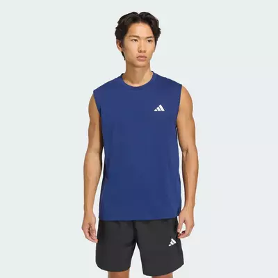 adidas Gym & Training ÁO THUN KHÔNG TAY WORKOUT ESSENTIALS FEELREADY Nam Màu xanh da trời KD5425