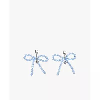 MLB - Charm nữ trang trí giày Beads Ribbon_3AETS036N-50BLS