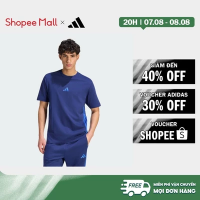 [Duy nhất 8.8 - VOUCHER 30%]adidas Phong cách sống Áo Thun Single Jersey 3 Sọc Essentials Nam Màu xanh da trời KF2224