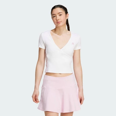 adidas Lifestyle Seasonal Essentials 3-Stripes Crop Tee Women White JM1926