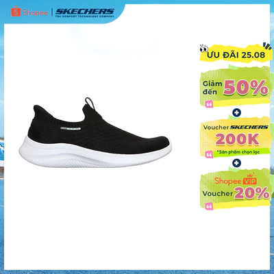 Giày Thể Thao Nữ Skechers Slip-ins Sport Ultra Flex 4.0 Pure Dream Thường Ngày - 150802-BLK Air-Cooled Memory Foam