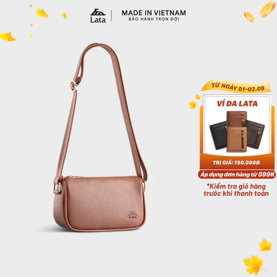 Túi Lata (Thời trang nữ đi chơi size 21 - Túi đeo chéo da HN119)