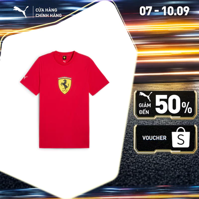 Áo Thun Thể Thao PUMA Nam Motorsport FRR Race Cr Big Shield T Rosso Corsa Màu Đỏ