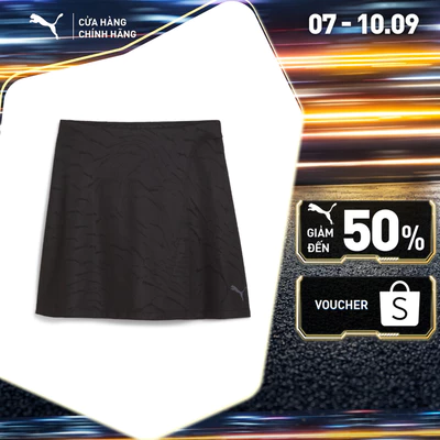 Váy Thời Trang PUMA Nữ DARE TO Raised Texture Skirt Black-AOP Màu Đen