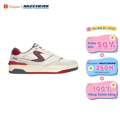 Giày Thể Thao Nam Skechers Court Classics S-1992 Surjin - 254174-NTGY Air-Cooled Memory Foam