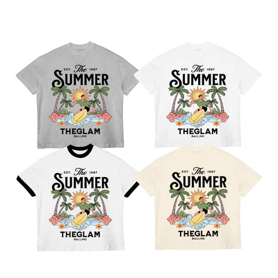 TheGlam CHÍNH HÃNG - Áo Thun Form Boxy "THE SUMMER BALI" UNISEX Áo Hè - TS03-19