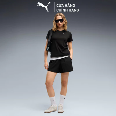 Quần Đùi Thể Thao PUMA Nữ PUMATECH SENSE Woven Shorts Black Màu Đen