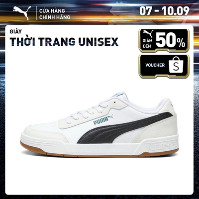 Giày thời trang PUMA Unisex Caracal White-Black-Malachite-Vapor Gray Màu Trắng