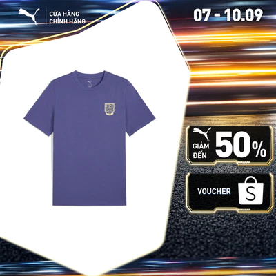 Áo Thun Thời Trang PUMA Nam Wardrobe ESS Graphic Blue Crystal Màu Xanh