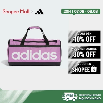 [Duy nhất 8.8 - VOUCHER 30%]adidas Phong cách sống Túi Duffel Linear Essentials Cỡ Trung Unisex Màu tím IZ1898