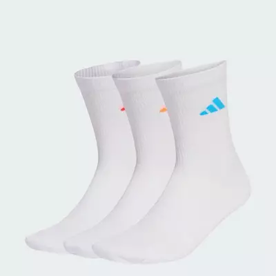 adidas Phong cách sống BỘ 3 ĐÔI TẤT CỔ TRUNG LÓT ĐỆM SPORTSWEAR Unisex trắng KC9623