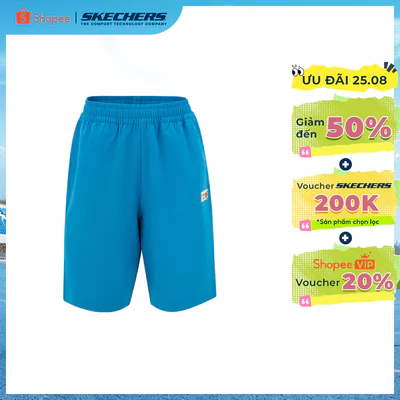 Quần Đùi Thể Thao Bé Trai Skechers Food Truck Shorts - SL125B071-BLU7 Online Sale