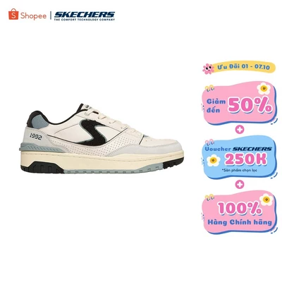 Giày Thể Thao Nam Skechers Court Classics S-1992 Surjin - 254174-NTBK Air-Cooled Memory Foam