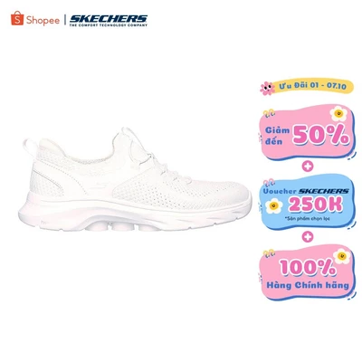 Giày Thể Thao Nữ Skechers GOWalk 7 Abie Đi Bộ - 125225-WHT Air-Cooled Goga Mat
