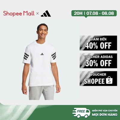 [Duy nhất 8.8 - VOUCHER 30%]adidas Phong cách sống Áo Thun 3 Sọc Future Icons Nam trắng JD4880