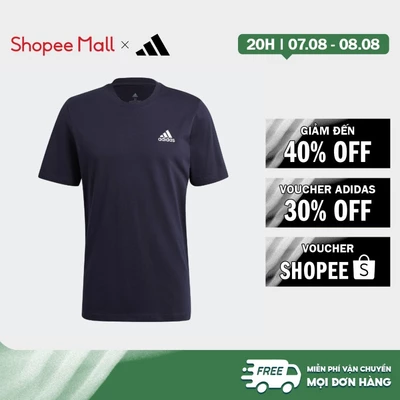 [Duy nhất 8.8 - VOUCHER 30%]adidas Lifestyle Essentials Embroidered Small Logo Tee Men Blue GK9649
