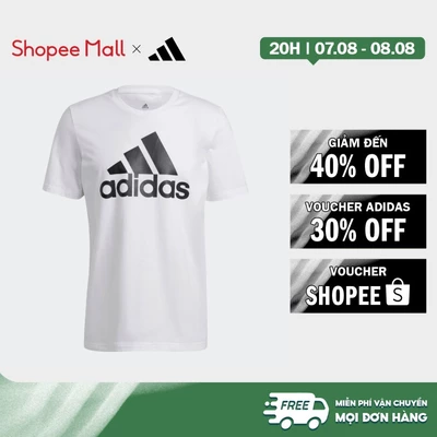 [Duy nhất 8.8 - VOUCHER 30%]adidas Phong cách sống Áo Thun Big Logo Essentials Nam trắng GK9121