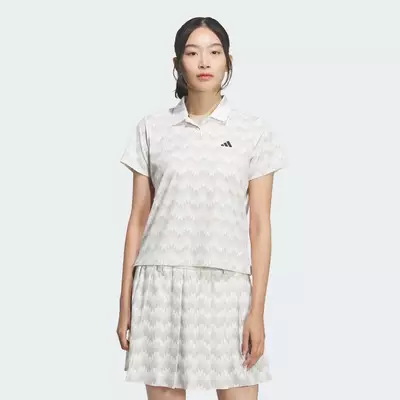 adidas Đánh gôn ÁO NGẮN TAY CLIMACOOL ALL OVER PRINT Nữ trắng KA4305