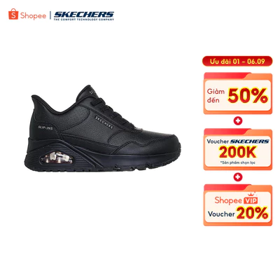 Giày Thể Thao Nữ Skechers Slip-Ins Street UNO Banksia Luxe - 177118-BBK Air-Cooled Memory Foam