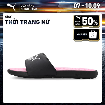 Dép Quai Ngang Thời Trang PUMA Nữ Cool Cat 2.0 Wns Black-White-Pale Pink Màu Đen
