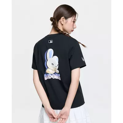 MLB - Áo thun unisex cổ tròn tay ngắn Bunny_3ATSN7163-07BKS