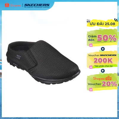 Giày Thể Thao Nữ Skechers GOwalk Travel Đi Bộ - 124277-BBK Air-Cooled Goga Mat Online Sale
