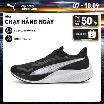 Giày Chạy Bộ PUMA Unisex Pounce Lite Black-White Màu Đen