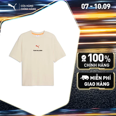 Áo Thun Thể Thao PUMA Nam McLaren Racing Graphic Tee2 Alpine Snow Màu Trắng