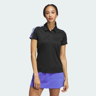 adidas Đánh gôn Áo Polo Họa Tiết Ultimate365 Nữ Đen IZ1351
