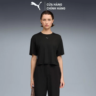 Áo Thun Thể Thao Tập Luyện PUMA Nữ W CLOUDSPUN RELAXED TEE Black Màu Đen