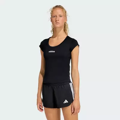 adidas Gym & Training Hyperglam Baby Tee Women Black KC7676