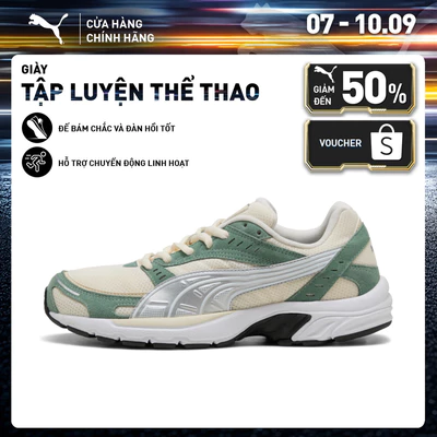 Giày Thể Thao PUMA Unisex C25K Frosted Ivory-Green Moon-Silver Màu Trắng