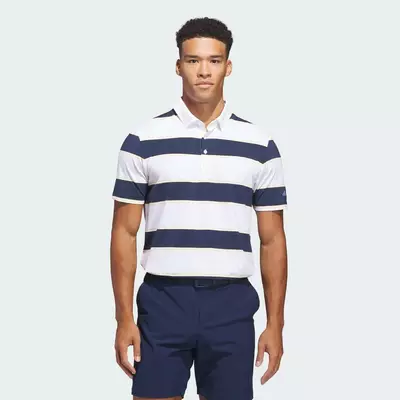 adidas Đánh gôn ÁO POLO ULTIMATE365+ JUMBO STRIPE CLIMACOOL Nam trắng JZ0475