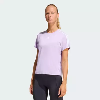 adidas Gym & Training Áo Thun 3 Sọc Train Essentials AEROREADY Nữ Màu tím KC3324