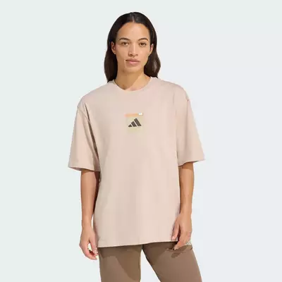adidas Hiking ÁO THUN TERREX IN GRAPHIC TRAIL MIX Nữ nâu KB9628